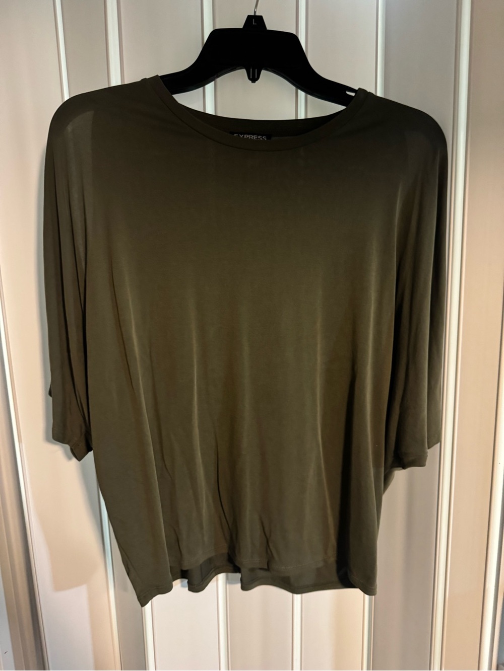 Olive Green Relaxed Women's Top